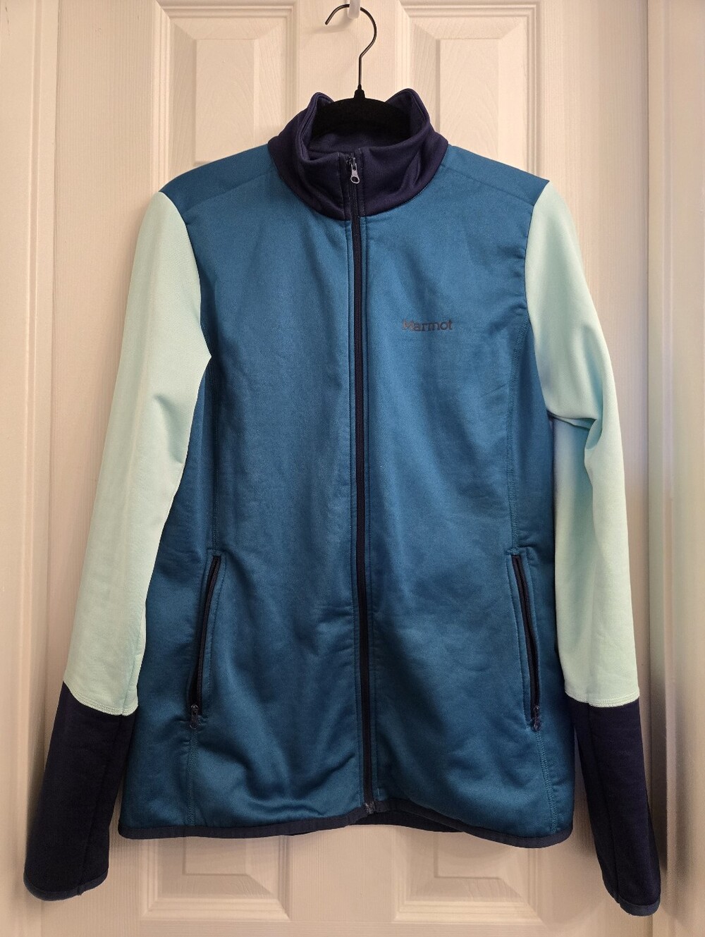 Marmot Teal & Light Blue Full-Zip Jacket